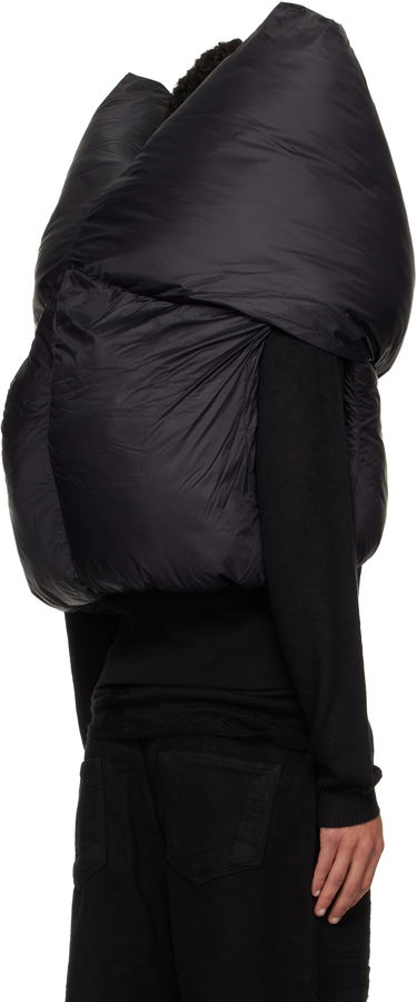 Liivi Rick Owens Concordians Anubis Padded High-Collar Vest Musta | DU02E7790 NP, 2