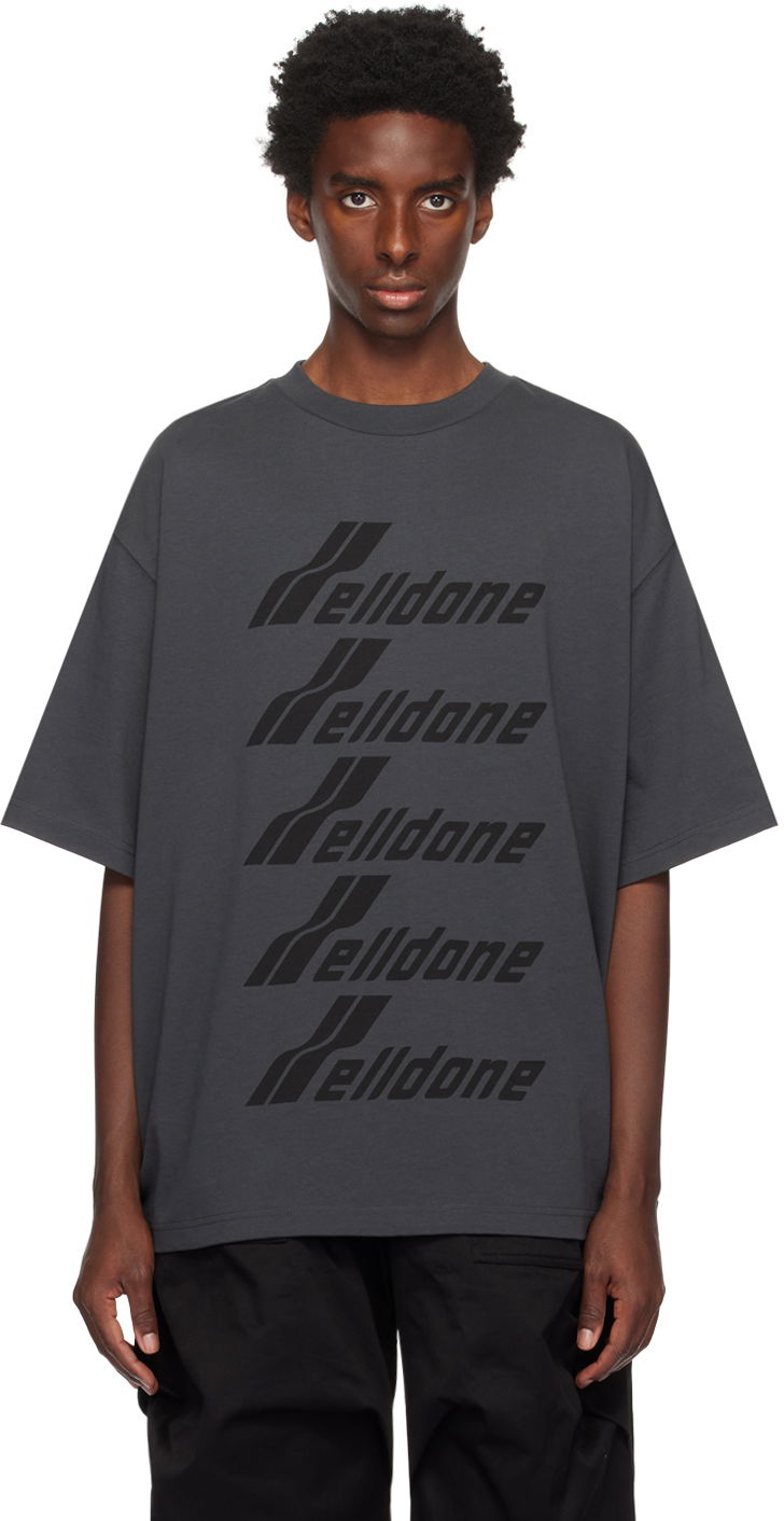 T-paita We11done Printed T-Shirt Harmaa | WD-TP6-20-074-U-CH