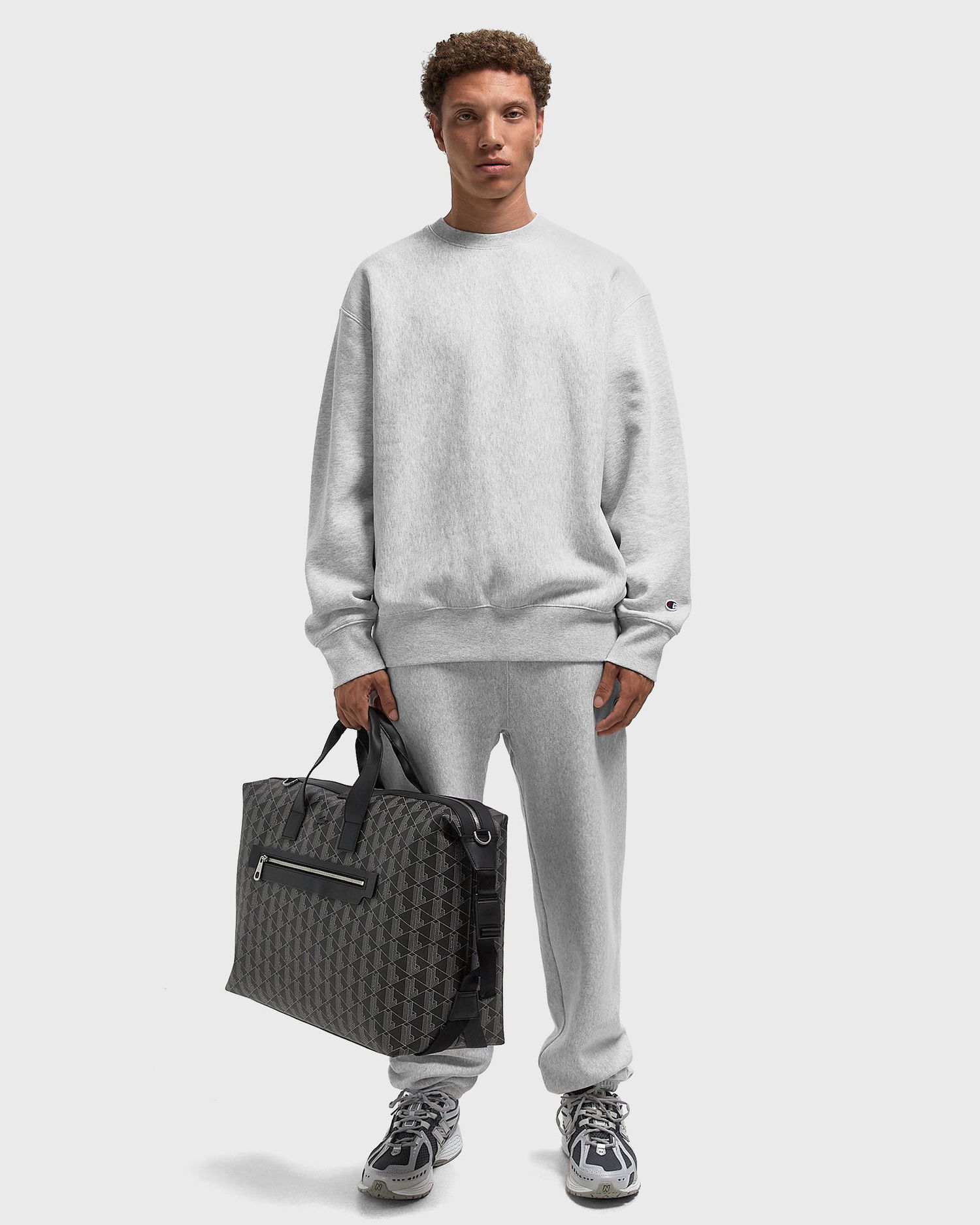 Huppari Champion Reverse Weave Crewneck Sweatshirt Harmaa | 220707-EM004, 1