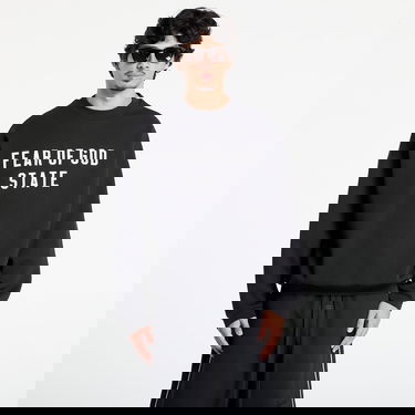 Huppari Fear of God Fear of God Essentials 90's Crewneck Sweatshirt Musta | 192SP256550F-861, 0