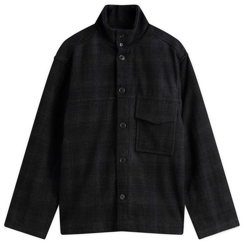 Takki YMC YMC Cruiser Check Shirt Jacket, Size Small Musta | P5ZAT-01