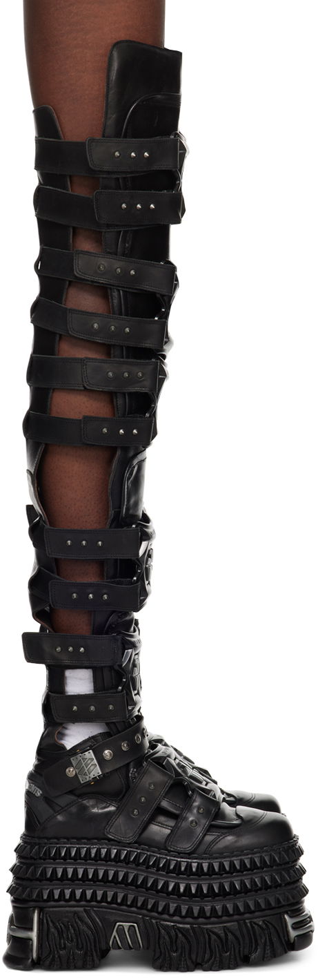 Vaatteet VETEMENTS VETEMENTS New Rock Edition Gamer Tall Boots Musta | UA65BO100L