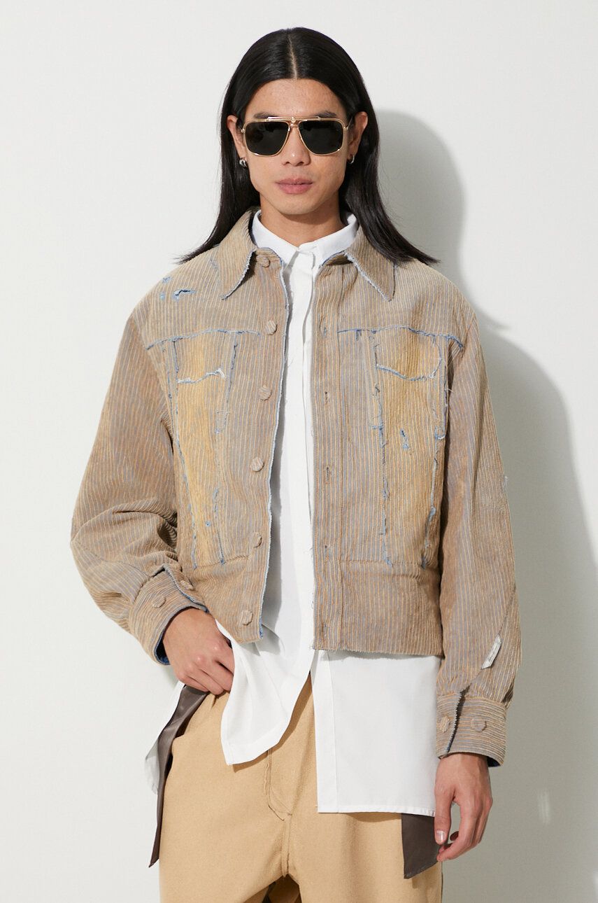 Takki ADER ERROR Corduroy Trucker Jacket Beige | BMADFWJK1603, 0