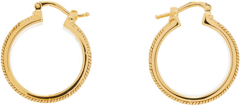 Korvakorut Jil Sander Jil Sander Textured Hoop Earrings Keltainen | J12VG0307_P4877