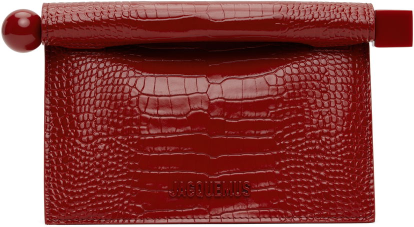 Lompakko Jacquemus Jacquemus La Croisière 'The Small Rond Carré' Clutch Punainen | 25E241BA392-3238
