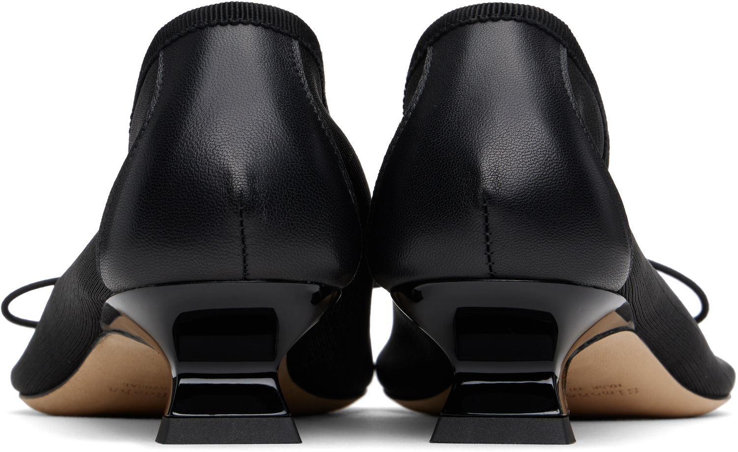 Tennarit ja kengät Simone Rocha Simone Rocha Mesh Ballerina Kitten Heels Musta | LH15 0804, 1
