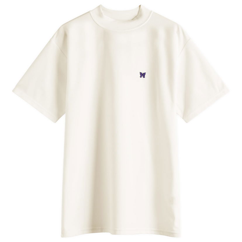 T-paita Needles Needles Mock Neck T-Shirt, Size Medium Valkoinen | QV353-A