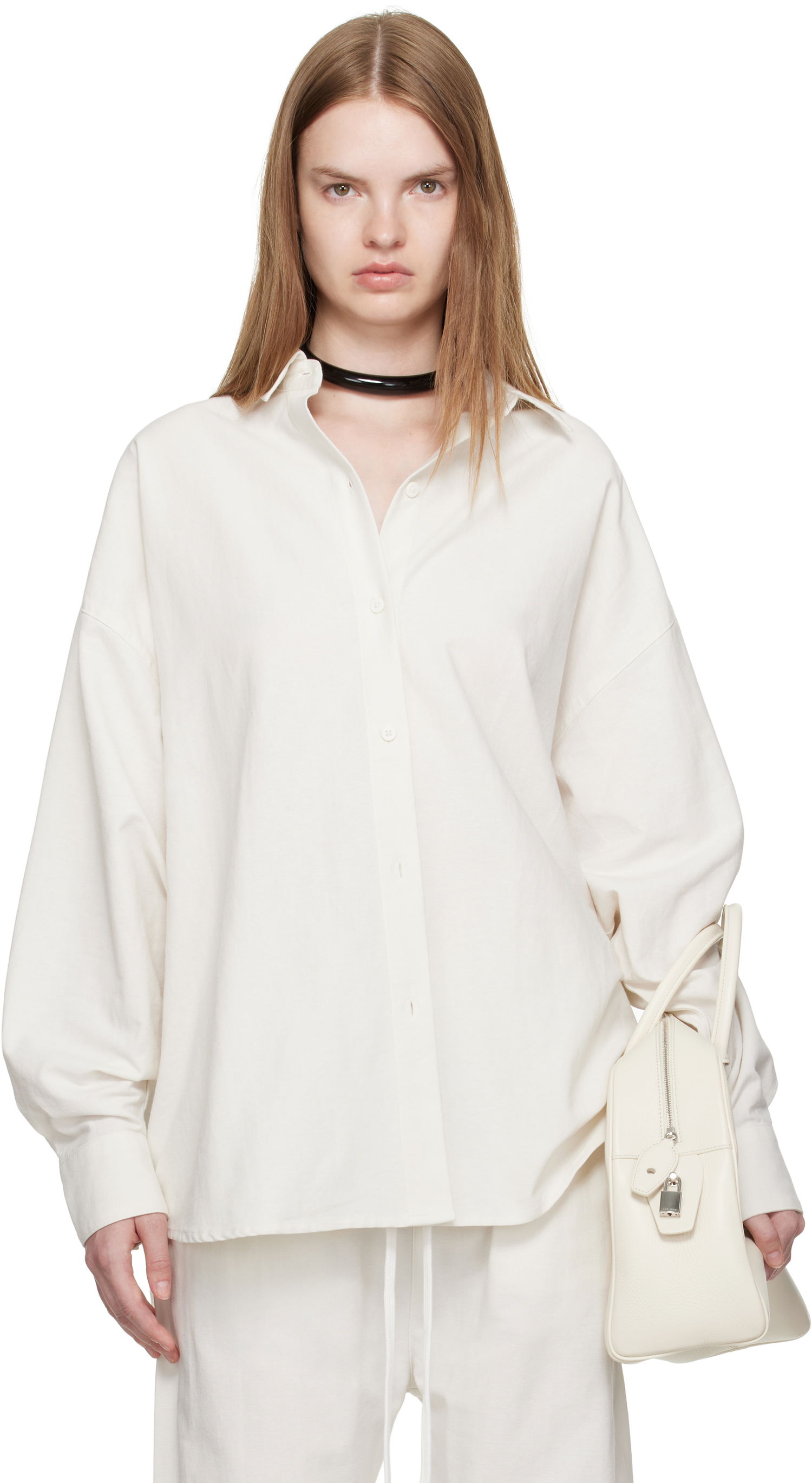 Paita Fear of God Fear of God ESSENTIALS Relaxed Shirt Valkoinen | 186SP255524FW, 0