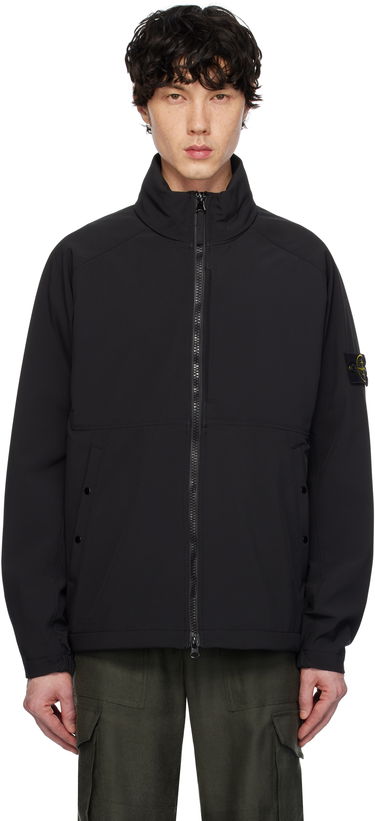 Tuulitakki Stone Island Stone Island Light Soft Shell Jacket Musta | K1S15 4100010 S0A22, 0