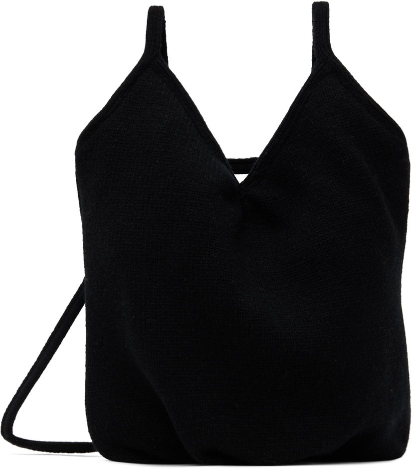 Olkalaukku We11done We11done Mini Touch Knit Shoulder Bag Musta | WD-AB3-23-481-U-BK