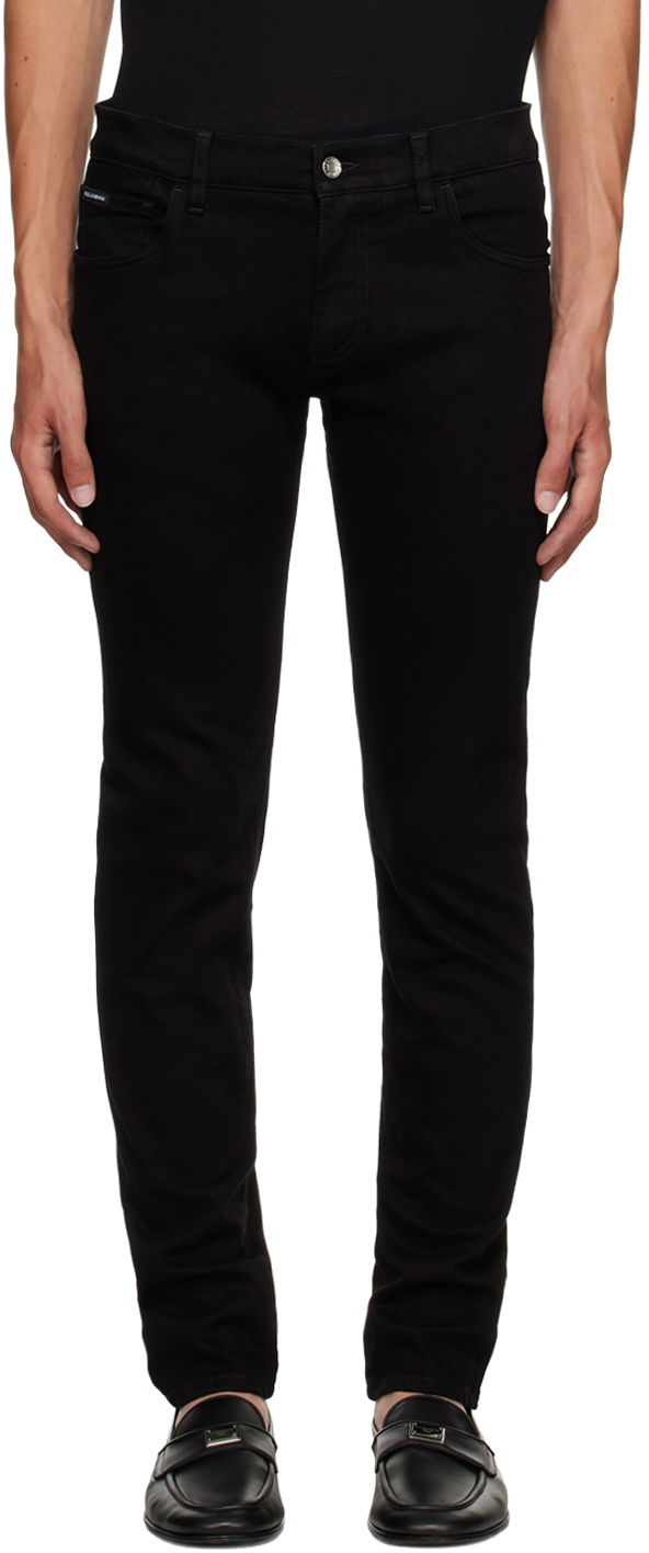 Jeans Dolce & Gabbana Black Skinny Jeans Musta | GY07LDG8HD1