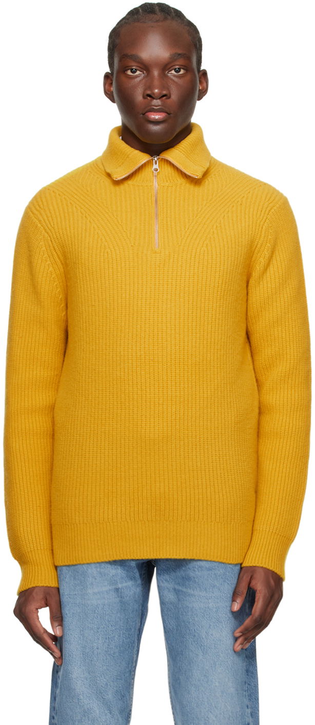 Villapaita Samsoe Samsoe Samsøe Samsøe Jacks Quarter-Zip Sweater Keltainen | M23400074