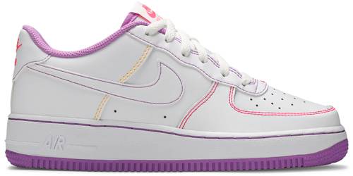 Tennarit ja kengät Nike Air Force 1 '07 Low GS "Contrast Stitch - Fuchsia Glow" W Valkoinen | CW1575-110, 0