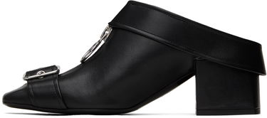 Tennarit ja kengät Courrèges Leather Mules With Buckle Musta | 124SCS096CV0027, 2