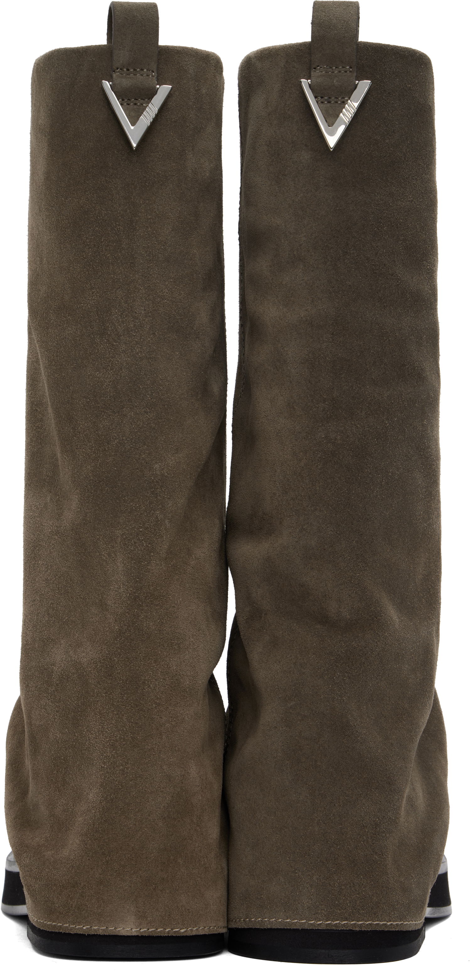Vaatteet The Attico Attico Robin Suede Combat Boots Harmaa | 250WSH00798 LBT040AA, 1