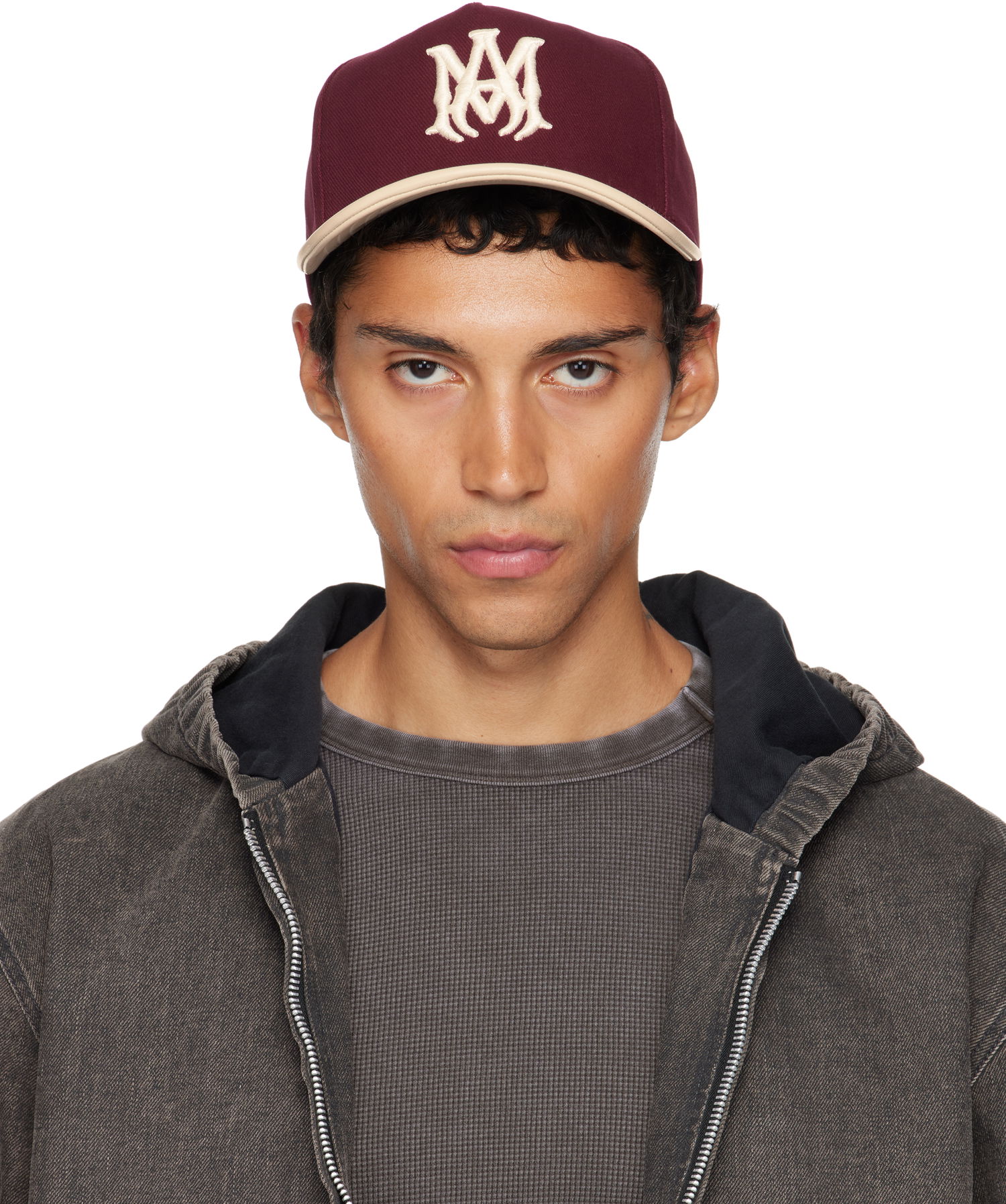 Korkki AMIRI AMIRI Two Tone Canvas Cap Burgundia | AMHACP1068, 0