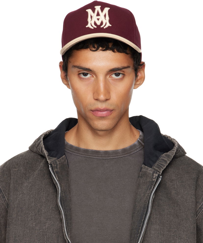 Korkki AMIRI AMIRI Two Tone Canvas Cap Burgundia | AMHACP1068