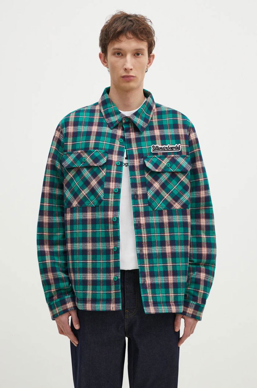 Paita BILLIONAIRE BOYS CLUB Billionaire Boys Club Padded Check Overshirt Vihreä | B24430