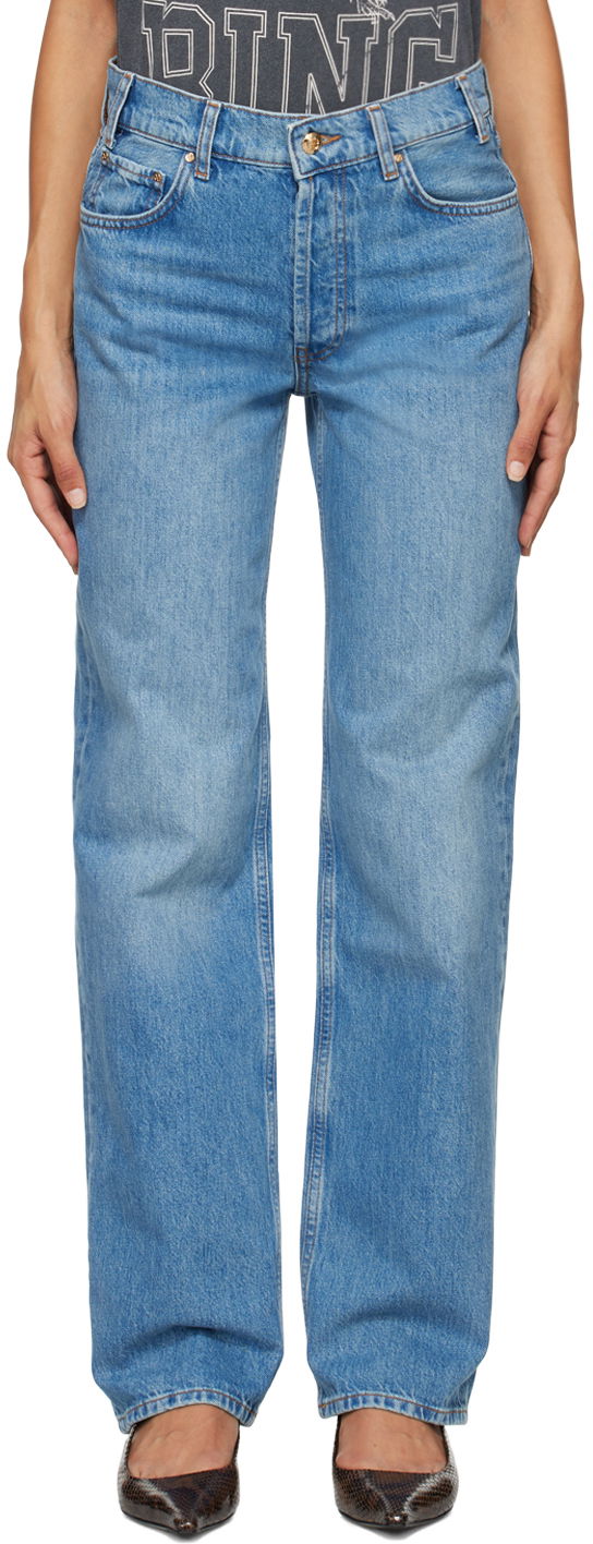 Jeans Anine Bing Gavin Long Denim Jeans Sininen | A-06-10013-WHD21