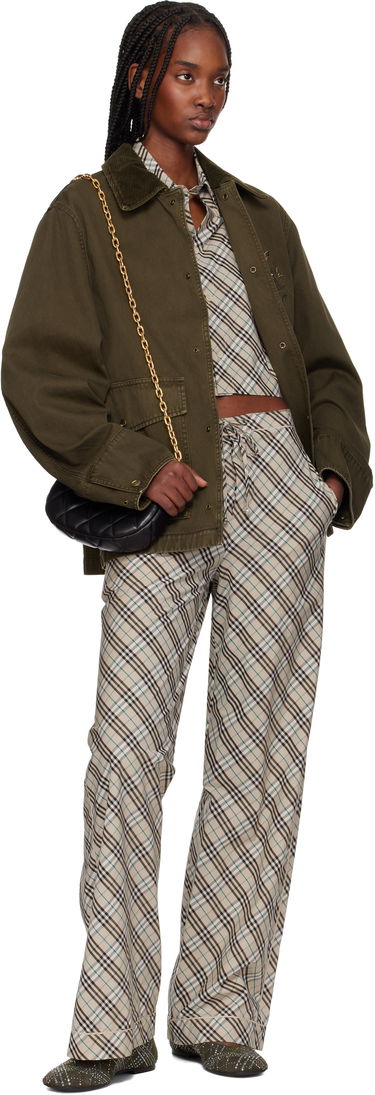 Takki Burberry Burberry Cotton Field Jacket Vihreä | 8101709, 3