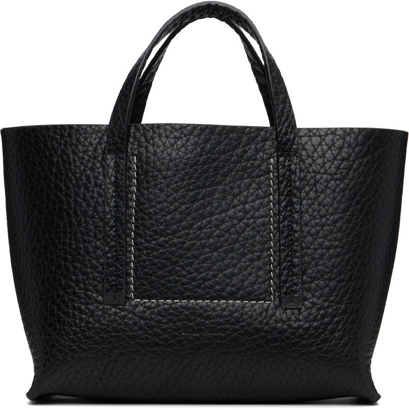 Kangaskassi Rick Owens Rick Owens Concordians Mini Shopper Tote Musta | RA02E0764 LBT