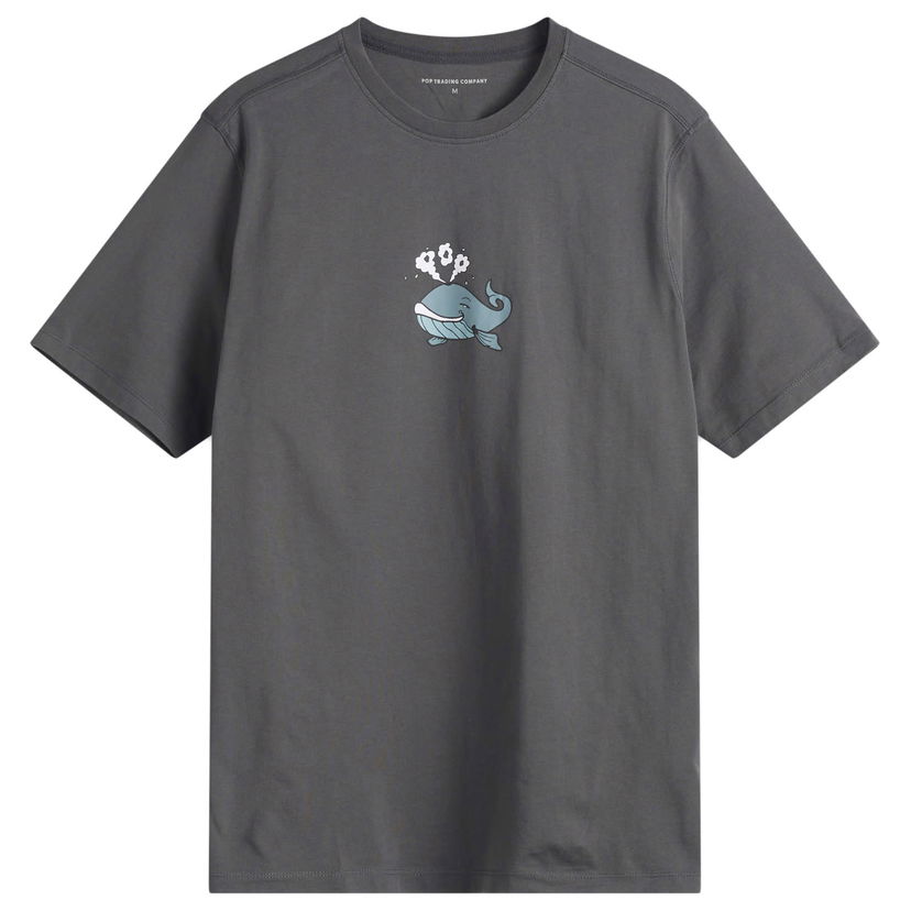 T-paita Pop Trading Company Whale Graphic Tee Harmaa | POPSS25-02-022