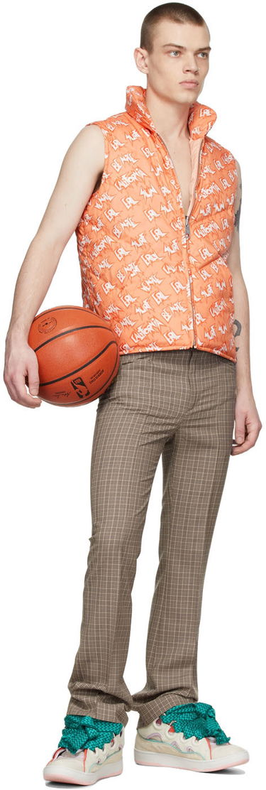 Liivi ERL Print Polyester Down Vest Oranssi | ERL04C005, 4