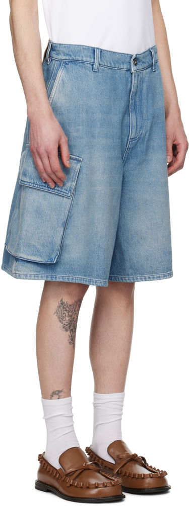 Shortsit JW Anderson JW Anderson Cargo Denim Shorts Sininen | DT0108-PG1735, 4
