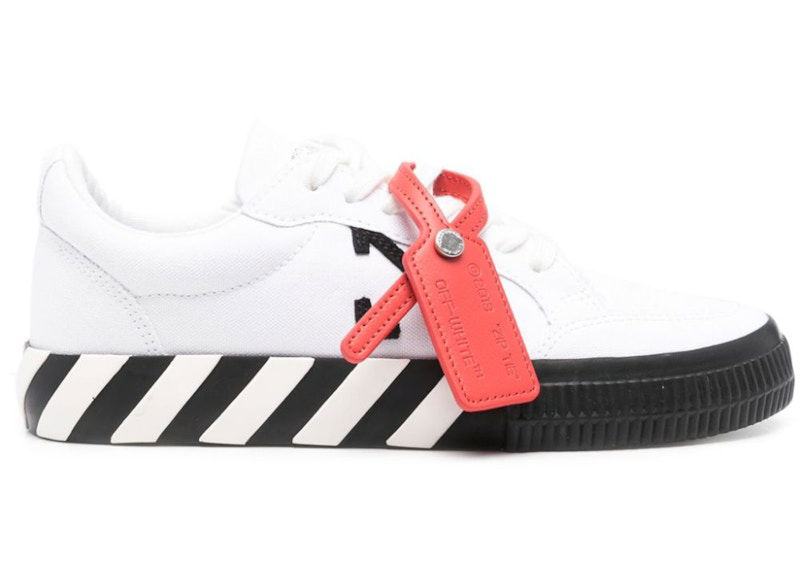 Tennarit ja kengät Off-White Vulcanized Low Canvas White Black Ice W Valkoinen | OWIA272C99FAB0050110