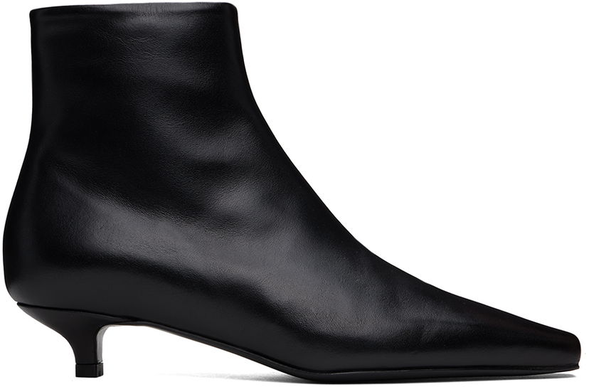 Asusteet TOTEME TOTEME 'The Slim Ankle' Kitten Heel Boots Musta | 234-WLGSE123-LE0014