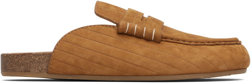 Tennarit ja kengät JW Anderson JW Anderson Stitch Ridged Loafer Mules Ruskea | LF0079-LA0375