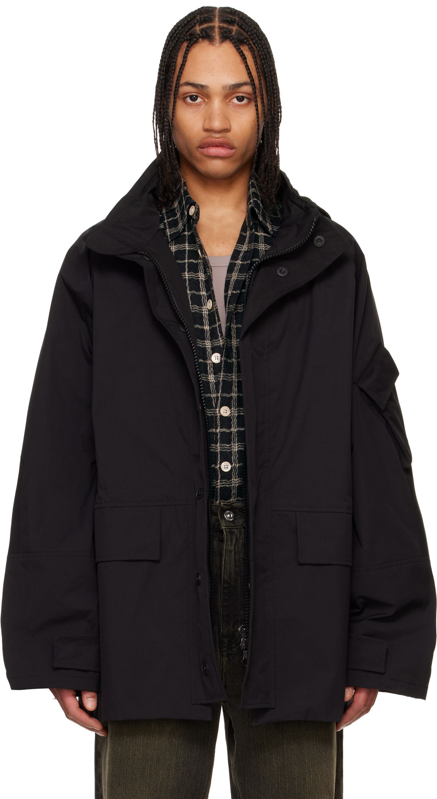 Parka OUR LEGACY Our Legacy Horizon Technical Jacket Musta | M2251HSB, 0