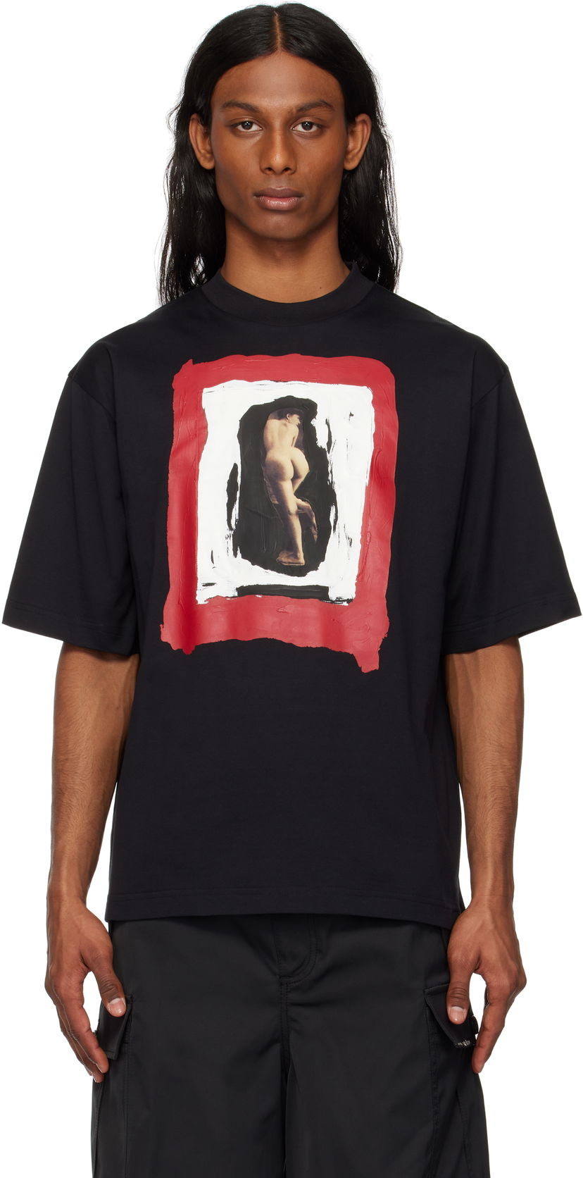 T-paita Marni Marni Nude Print T-Shirt Musta | HUMU0223OP USCX67