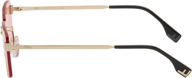 Aurinkolasit FENDI 'Fendi' Sky Rimless Rectangular Sunglasses Vaaleanpunainen | FE40165U@6032S 840126860030, 2