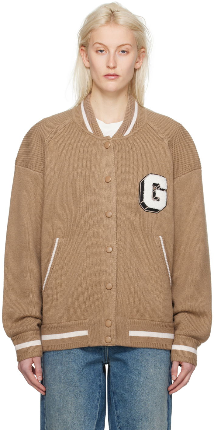 Bomber-takki Givenchy Appliqué Bomber Jacket Beige | BW00N54ZKG250