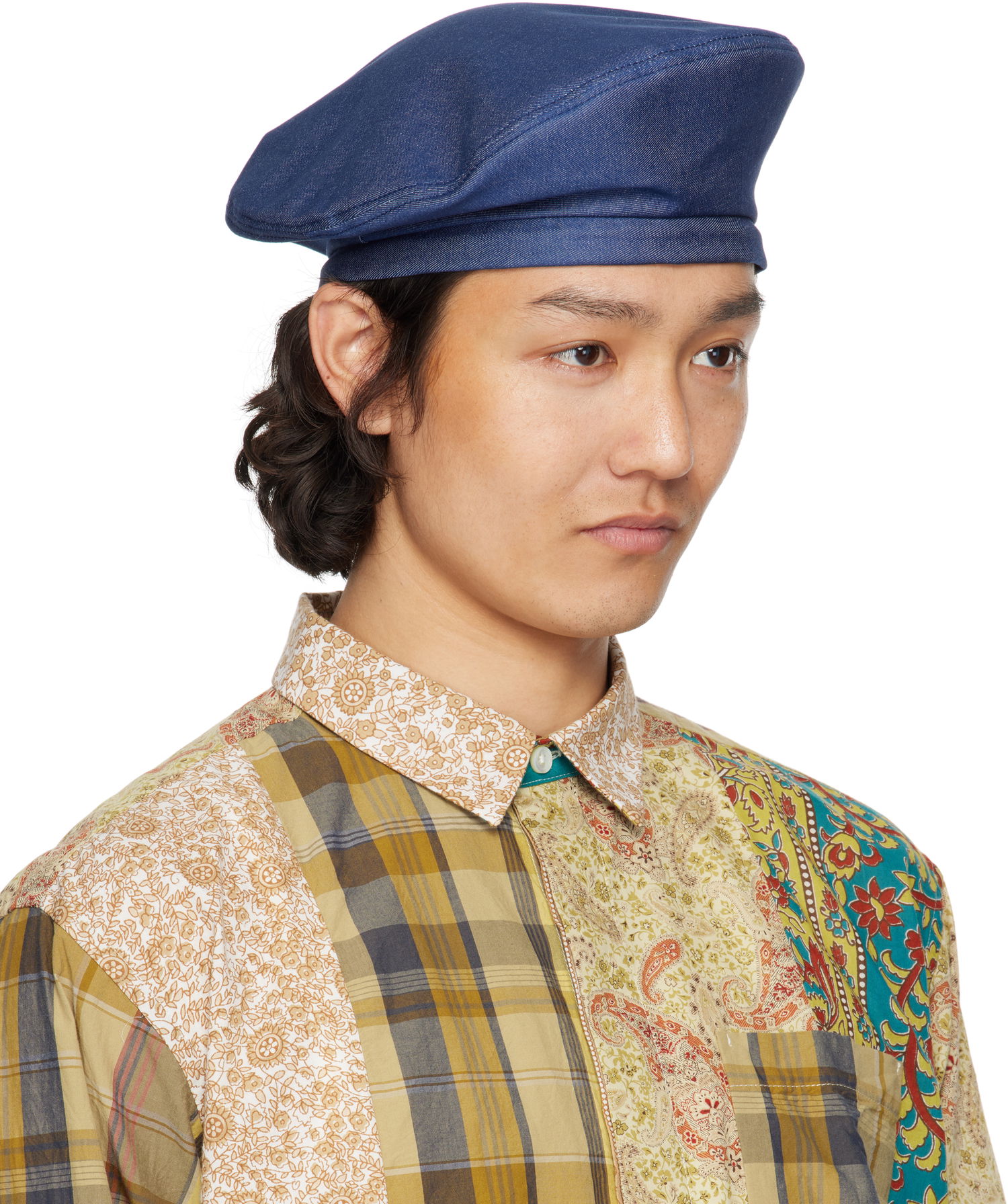Barett Engineered Garments Engineered Garments Denim Beret Sininen | 25S1H005, 1