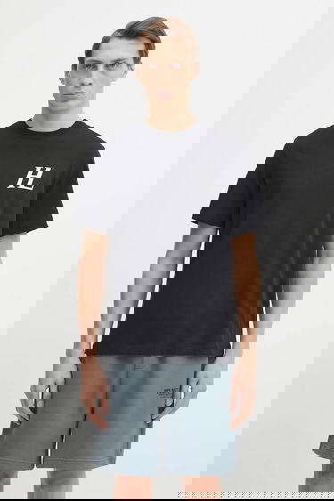 T-paita Helmut Lang Helmut Lang Logo Print T-Shirt Musta | P04HM507, 0