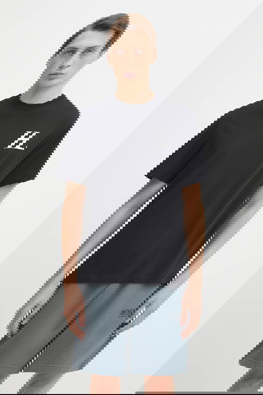 T-paita Helmut Lang Helmut Lang Logo Print T-Shirt Musta | P04HM507, 0