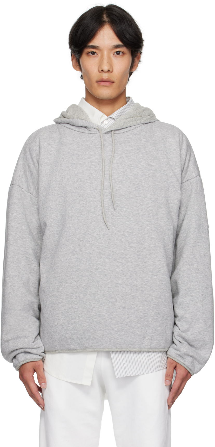 Huppari Maison Margiela MM6 Maison Margiela Drawstring Hoodie Harmaa | SH0GU0030 M25013