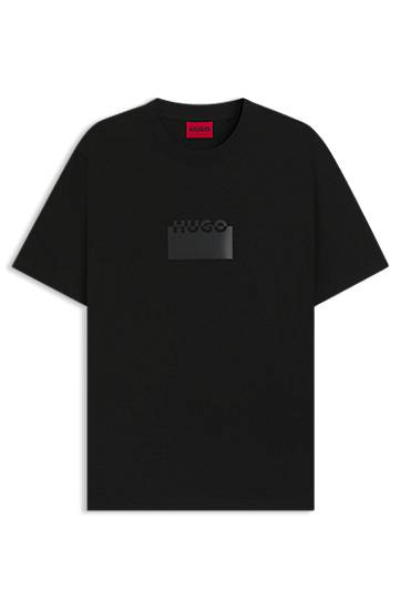 T-paita BOSS HUGO T-Shirt with Rubber Logo Musta | 50546867