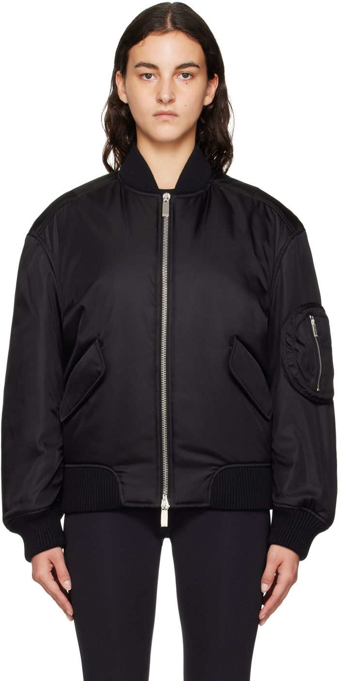 Bomber-takki Off-White Black Ny Gab Bomber Jacket Musta | OWEH028F23FAB0011010