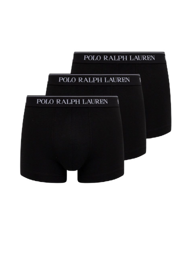 Nyrkkeilijät Polo by Ralph Lauren Cotton Trunk - 3 Pack Musta | 714835885002