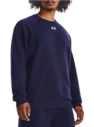 Huppari Under Armour Rival Fleece Crewneck Tummansininen | 1379755-410