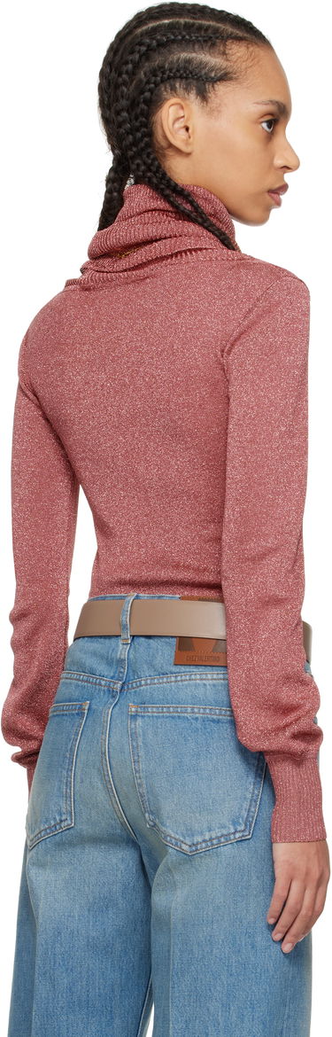 Villapaita Valentino Valentino Lurex Turtleneck Sweater Vaaleanpunainen | 6B3KC63A93T, 2