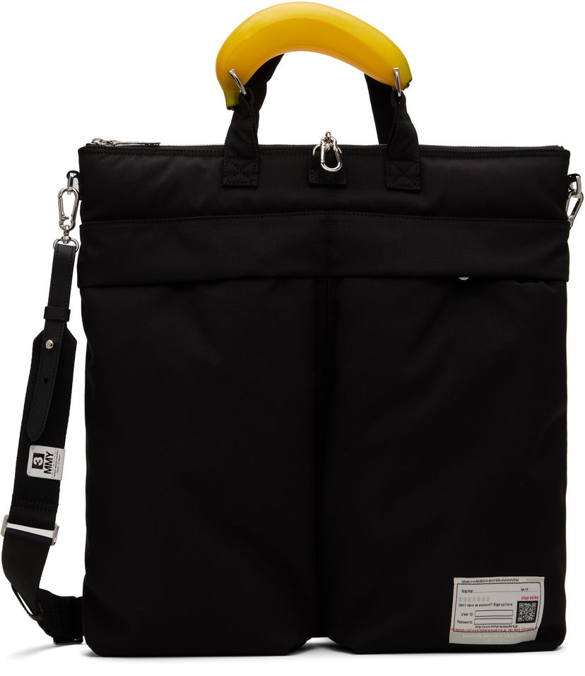 Kangaskassi Maison MIHARA YASUHIRO MIHARA YASUHIRO Toy Banana Handle Helmet Bag Musta | A14BG705