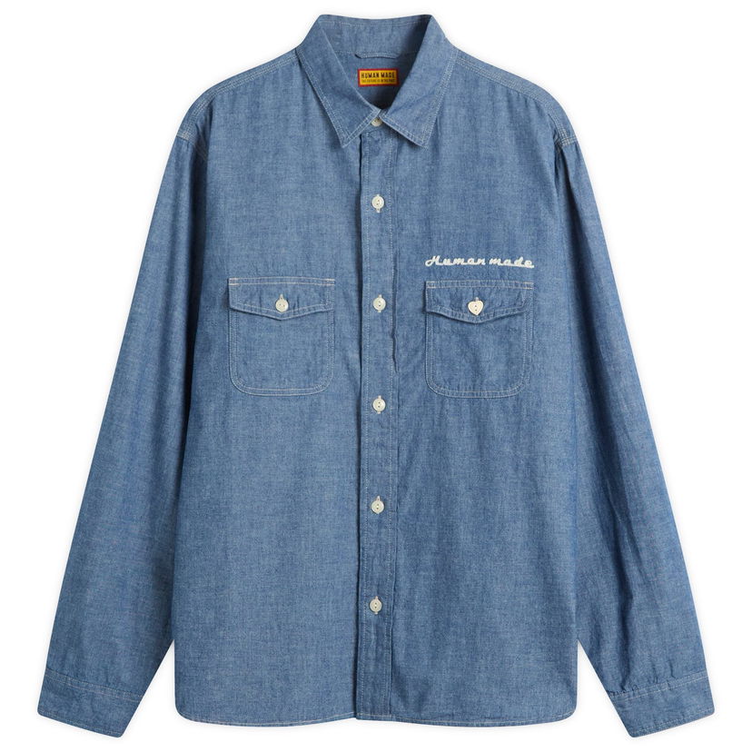 Paita Human Made Chambray Shirt Sininen | HM30SH003-BLU