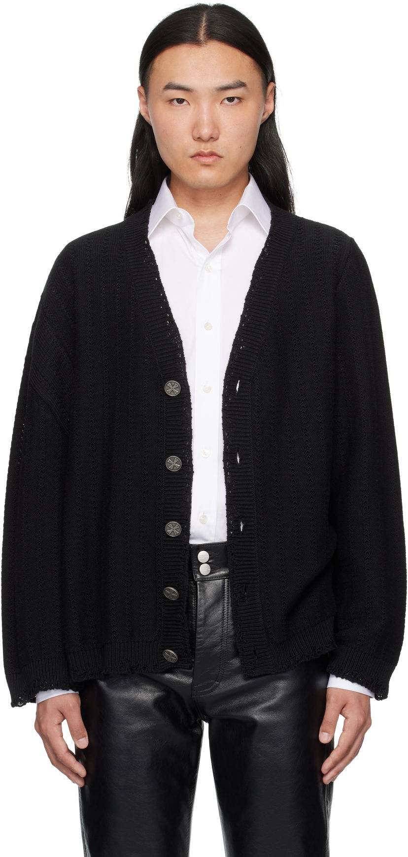 Villapaita Enfants Riches Déprimés Enfants Riches Déprimés Asymmetrical Cardigan Musta | 080-250