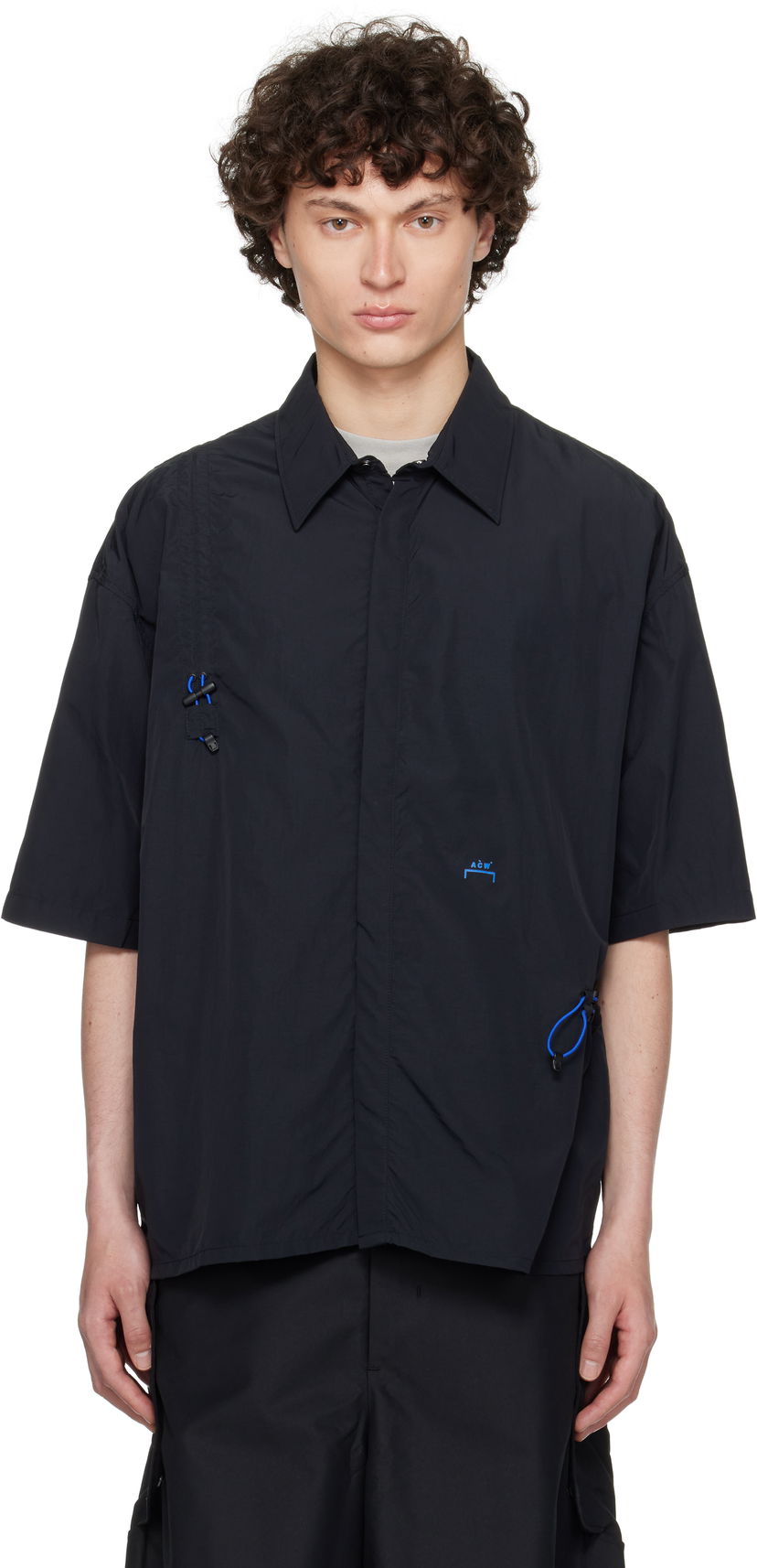Paita A-COLD-WALL* A-COLD-WALL* Balfron Short Sleeve Shirt Musta | ACWMSH166