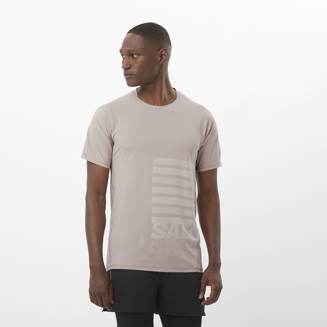T-paita Salomon Aero Graphic T-Shirt Harmaa | LC2694500