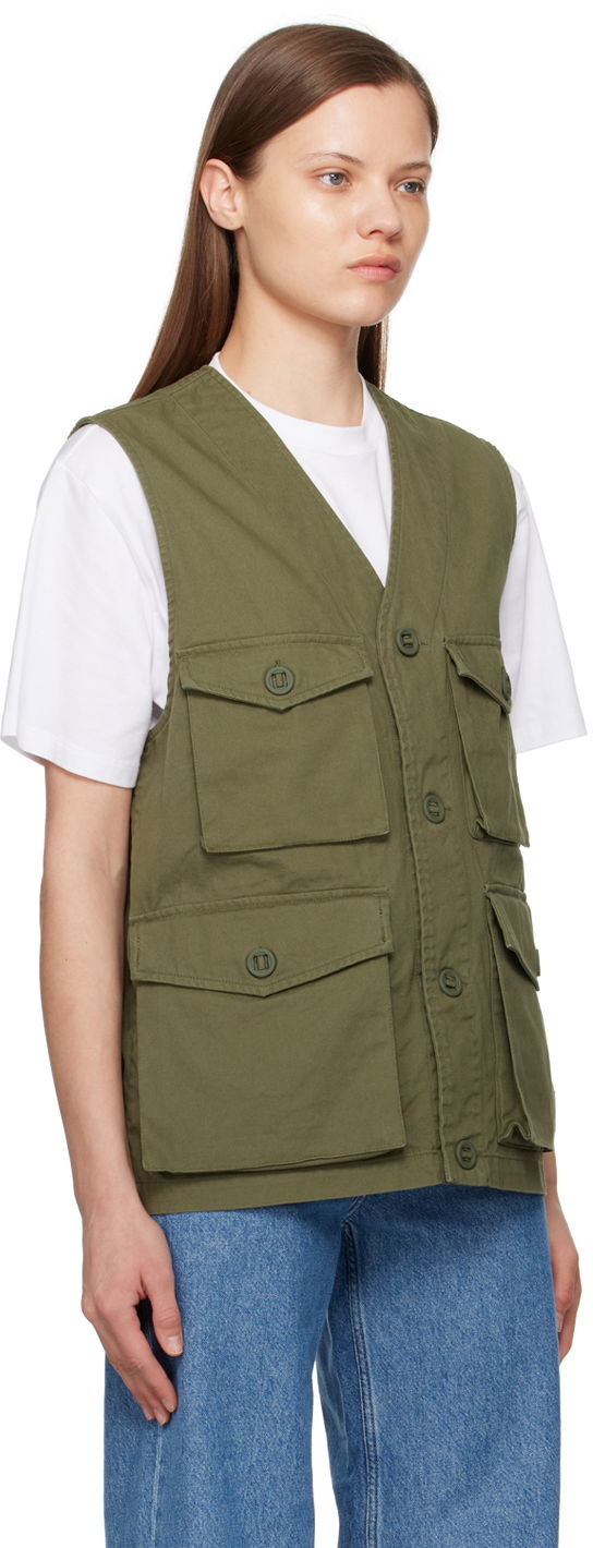 Liivi Carhartt WIP Utility Cotton Canvas Vest Vihreä | I032980 1YS4G, 1